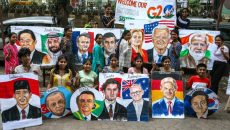 Immagini dei diversi leader al G20