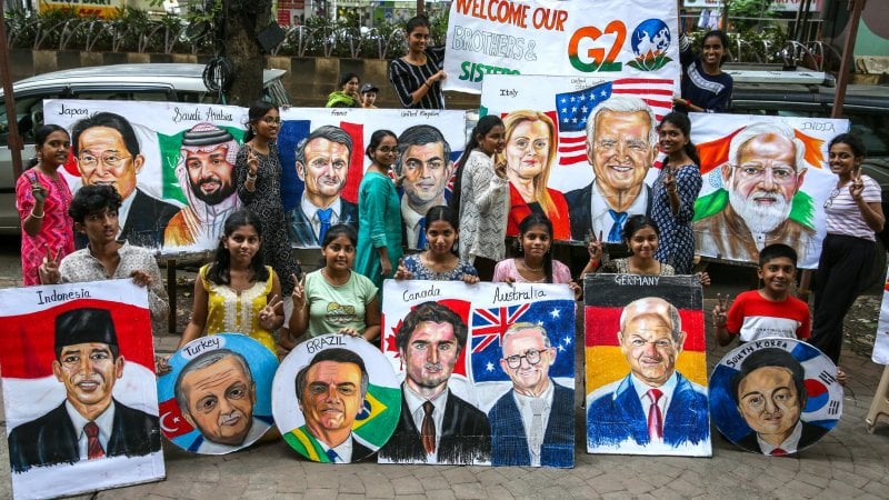 Immagini dei diversi leader al G20